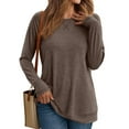thumbnail image 1 of Womens Long Sleeve T Shirts crew Neck Loose Soft Casual Tops Fall Fashion Comfy Tees, 1 of 6