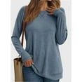 thumbnail image 1 of Womens Long Sleeve T Shirts crew Neck Loose Soft Casual Tops Fall Fashion Comfy Tees, 1 of 6