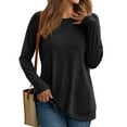 thumbnail image 1 of Womens Long Sleeve T Shirts crew Neck Loose Soft Casual Tops Fall Fashion Comfy Tees, 1 of 6