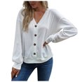 thumbnail image 1 of Womens Long Sleeve Tops Cotton Plus Size Fall Sweatshirt Casual Full Sleeve Round Neck Tops Loose Blouse Graphic Sweatshirt, 1 of 6
