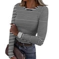 thumbnail image 1 of Womens Long Sleeve Tops Dressy 2026 Lightweight Casual Loose Tops Shirts Chic Spring Fall Pullover, 1 of 5