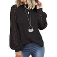thumbnail image 1 of Womens Long Sleeve Tops Ladies Loose Fit Sweatshirt Tunic, 1 of 4
