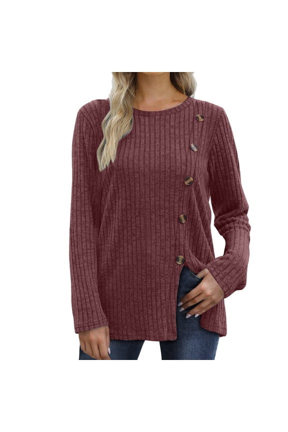 Womens Long Sleeve Tops Lightweight Button Front Women Compression Shirts Long Sleeve Turtle Neck Top Pack for Women Womens Solid Tee Shirts Shirt Women Cold Gear Long Sleeve Polyester Spandex