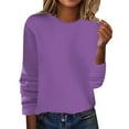 thumbnail image 1 of Womens Long Sleeve Tops Spring/Summer Crewneck Sweater Pullover Knit With Solid Color Thin Long Sleeved Warm Top/Autumn Coat Winter Clothing For Women, 1 of 3