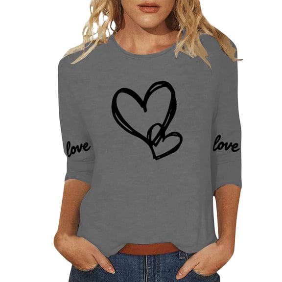 Womens Long Sleeve Tops T Shirt Christmas Printed Round Neck Short Sleeve Casual Top T Shirts For Women