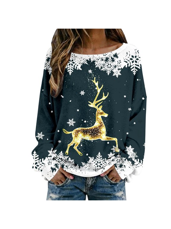 Womens Long Sleeve Tops T Shirts Ladies' Atmosphere Headless Hoodie Fall Clothes for Women Tees Blouses Dark Green M