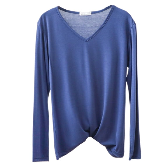 Womens Long Sleeve Tops Womens Tops V Neck Long Sleeve T Shirt Loose Fit Basic Top For And Fall Seasons Comfortable Casual Blouse
