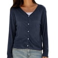 thumbnail image 1 of Womens Long Sleeve UV Sun Protection Shirts Button Down Open Front Tops Lightweight Cardigan for Daily&nbsp;Wear, 1 of 5