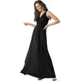 thumbnail image 1 of Womens Long Sleeveless Flowy Bridesmaid Cocktail Evening Gown Maxi Dress, 1 of 5