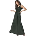 thumbnail image 1 of Womens Long Sleeveless Flowy Bridesmaid Cocktail Evening Gown Maxi Dress, 1 of 5