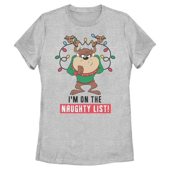Womens Looney Tunes I'm On The Naughty List T Shirt