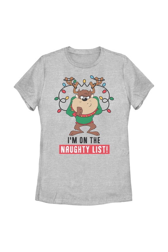 Womens Looney Tunes I'm On The Naughty List T Shirt