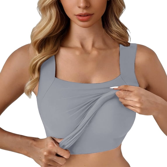 Womens Loose Fit Casual Tank Tops for Women U Neck In Bra Tank High Strechy Sleeveless Slim Fit Tops Camisole Workout Tops Summer Tops Layering And Everyday Wear