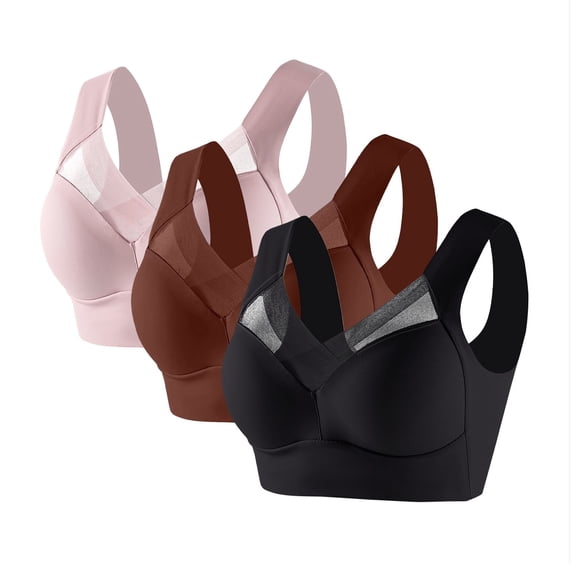 Womens Loose Fit Casual Tank Tops for Women Powerful Wireless Bra Full Figure Ice Anti Sagging Correcting Bras Summer Tops Layering And Everyday Wear