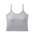 thumbnail image 1 of Womens Loose Fit Casual Tank Tops for Women Scoop Neck Top Going Out Basic Built In Cup Bra Summer Tops Layering And Everyday Wear, 1 of 3