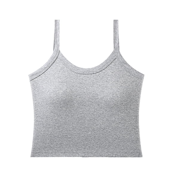 Womens Loose Fit Casual Tank Tops for Women Scoop Neck Top Going Out Basic Built In Cup Bra Summer Tops Layering And Everyday Wear