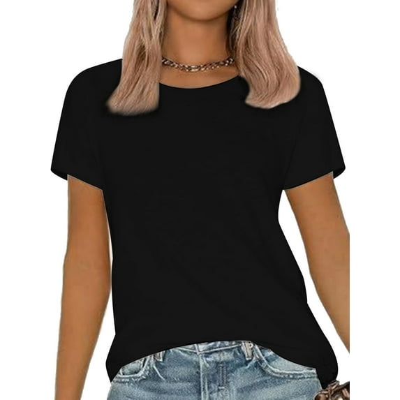 Womens Loose Fit Tshirts Short Sleeve Summer Tops Casual Workout Yoga Tunic T Shirts Tops