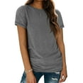 thumbnail image 1 of Womens Loose Fit Tshirts Short Sleeve Summer Tops Casual Workout Yoga Tunic T Shirts Tops, 1 of 6