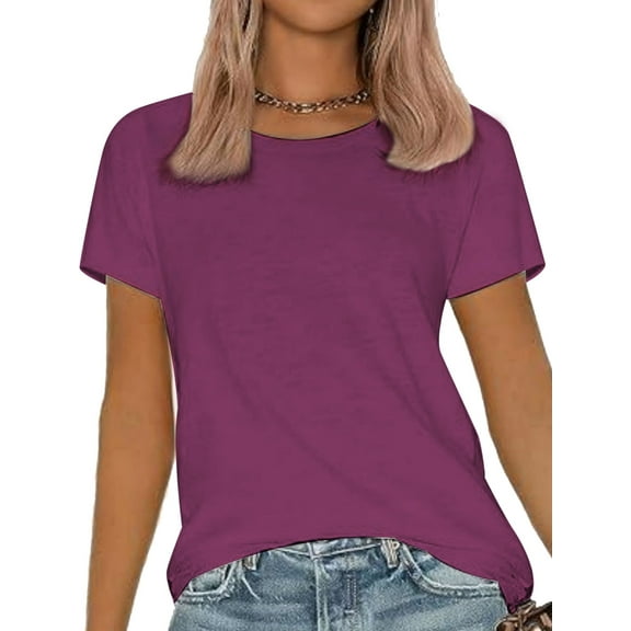 Womens Loose Fit Tshirts Short Sleeve Summer Tops Casual Workout Yoga Tunic T Shirts Tops