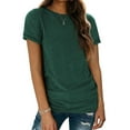 thumbnail image 1 of Womens Loose Fit Tshirts Short Sleeve Summer Tops Casual Workout Yoga Tunic T Shirts Tops, 1 of 6