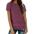 thumbnail image 1 of Womens Loose Fit Tshirts Short Sleeve Summer Tops Casual Workout Yoga Tunic T Shirts Tops, 1 of 6