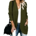 thumbnail image 1 of Womens Loose Open Front Long Sleeve Casual Knit Sweaters Coat with Pockets, 1 of 2
