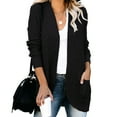 thumbnail image 1 of Womens Loose Open Front Long Sleeve Casual Knit Sweaters Coat with Pockets, 1 of 2