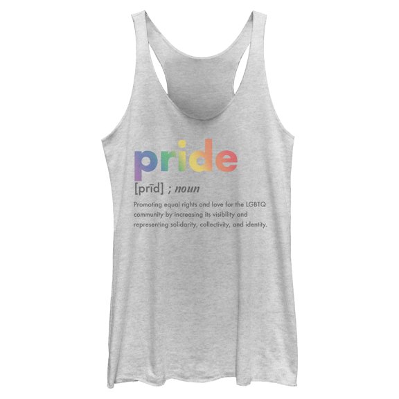 Womens Lost Gods Pride Definition Racerback Tank