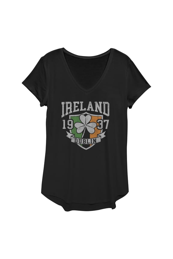 Womens Lost Gods Shamrock Shield 1937 T Shirt