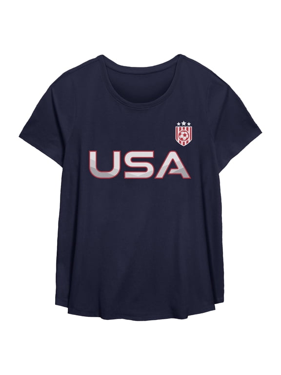 Womens Lost Gods USA Active Crest T Shirt