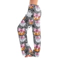 thumbnail image 1 of Womens Lounge Pants Halloween Pumpkin Print Elastic Waist Comfy Pjs Casual, 1 of 5