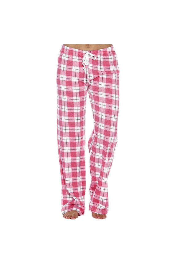 Womens Lounge Pants Plaid Wide Leg Pajama Pant Plus Size Elastic Waisted Soft Pjs Bottom Home Sweatpant Sleepwear (5XL, Red)