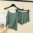 thumbnail image 1 of uublik Womens Lounge Set Pajamas Sets Cami Shorts Sets Sleepwear Green, M, 1 of 6