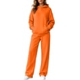 thumbnail image 1 of Womens Lounge Sets 2 Piece Outfits Oversized Hoodie Matching Baggy Sweatpants Fall Winter Tracksuit Workout Sets, 1 of 6