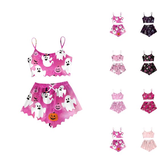 Womens Loungewear Sets – Lounge Sets for Brunch, Travel and Casual Days Women's Halloween Camisole Pajama Set