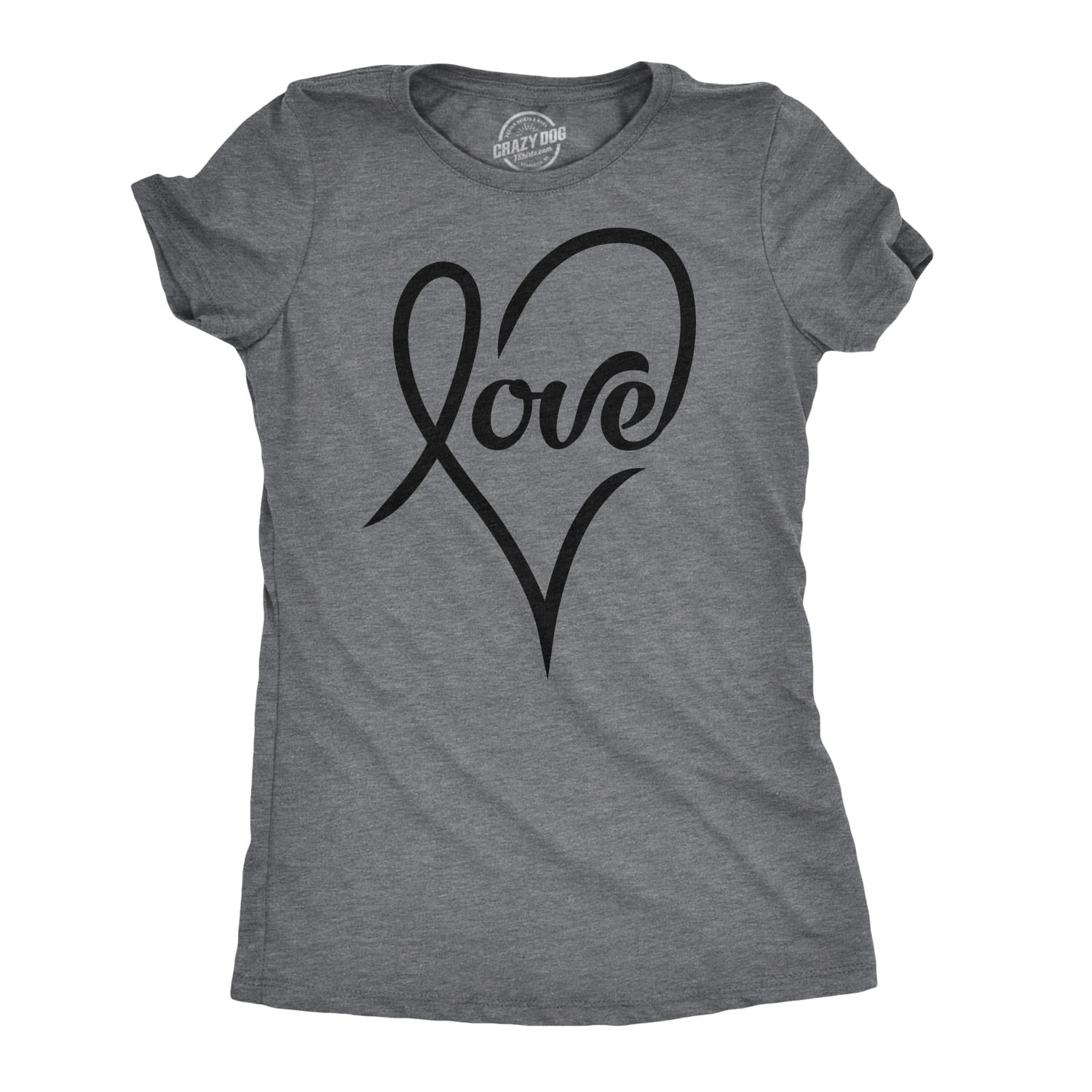 Womens Love Cursive Heart Design Cute Graphic Philippines Ubuy - Main Image
