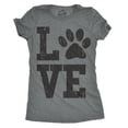 thumbnail image 1 of Womens Love Paw T shirt Cute Gift for Dog Mom Pet Lover Cool Funny Graphic Tee Womens Graphic Tees, 1 of 7