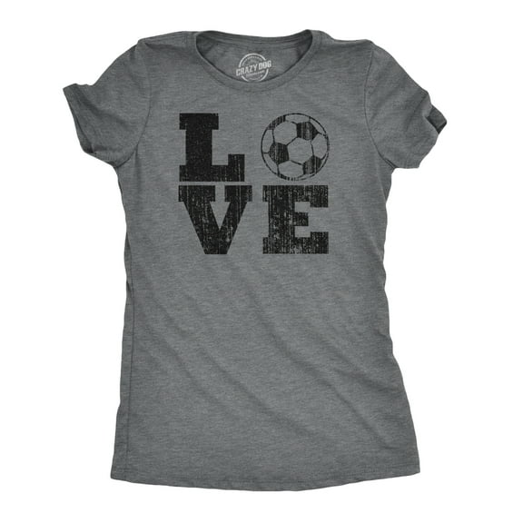 Womens Love Soccer T shirt Cute Gift for Mom Funny Vintage Graphic Cool Ladies Womens Graphic Tees