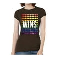 thumbnail image 1 of Womens Love Wins Banner Short-Sleeve T-Shirt - Brown - Medium, 1 of 1