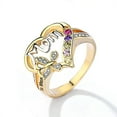 thumbnail image 1 of Womens Lovely Mom Heart-shaped Ring, 1 of 2