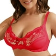 thumbnail image 1 of Womens Low Cut Bra Underwear Bralette Crop Top Female Bra Push Up Brassiere Bra Thin Cup Bra Deep V Plus Size Unpadded Bra Women Soft Breathable Bra, 1 of 4