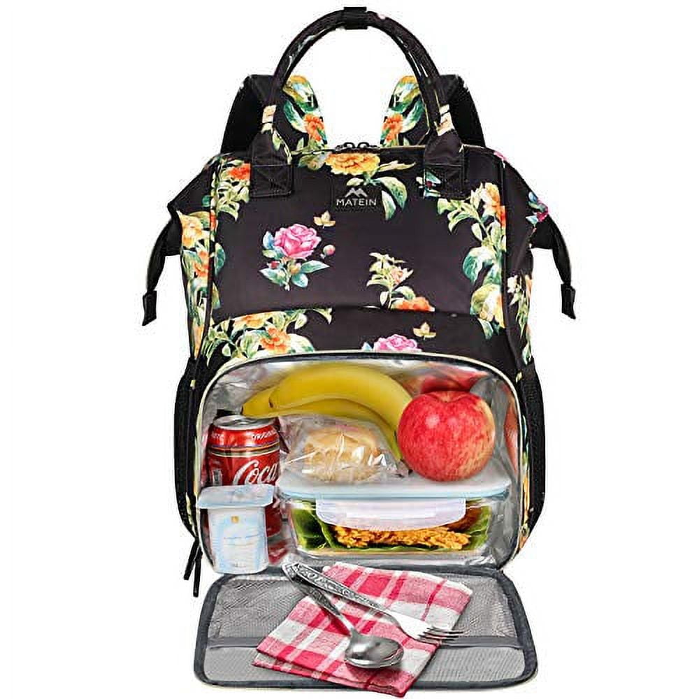 Walmeck Lunchbox Insulated Bag Small Lunch Bag Thermal Lunch Box Portable  Food Container Cooler Bag for Picnics Camping Hiking Beach Park or Day Trips
