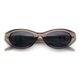 thumbnail image 1 of Womens Luxe Mod Fashion Oval Thick Plastic Sunglasses Slate - Black, 1 of 8
