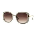 thumbnail image 1 of Womens Luxury Designer Butterfly Chic Retro Sunglasses Grey Brown, 1 of 4