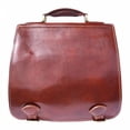 thumbnail image 1 of Womens Luxury Handmade Leather Briefcase with Shoulder Strap, Brown, 1 of 1