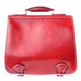 thumbnail image 1 of Womens Luxury Handmade Leather Briefcase with Shoulder Strap, Light Red, 1 of 1