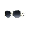 thumbnail image 1 of Womens Luxury Rimless Designer Fashion Butterfly Sunglasses Smoke, 1 of 4
