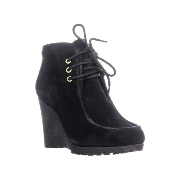 Womens MICHAEL Michael Kors Rory Wedge Booties, Black