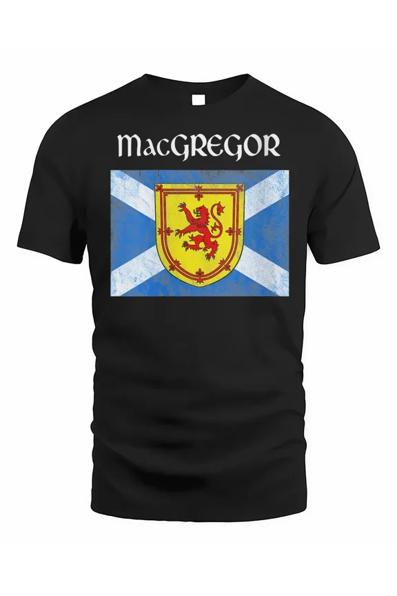Womens MacGregor Clan Scottish Name Scotland Flag Shirt