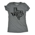 thumbnail image 1 of Womens Made In Texas T Shirt Funny State Hometown Pride Tee Womens Graphic Tees, 1 of 9